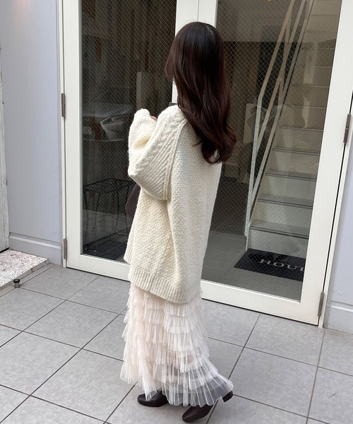 RiLi スカート シアーチュールロングスカート「RL」 : ZOZOTOWN