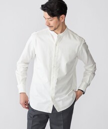 シャツ SHIPS: ウォッシュド ホワイト デニム バンドカラーシャツ メンズ｜ZOZOTOWN Yahoo!店
