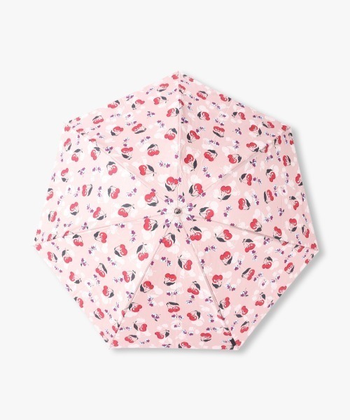 ANNA SUI 折りたたみ傘 チェリー柄雨傘（ミニ傘） レディース