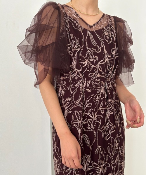 LE'RURE ドレス Fluffy sleeve pencil dress : ZOZOTOWN Yahoo