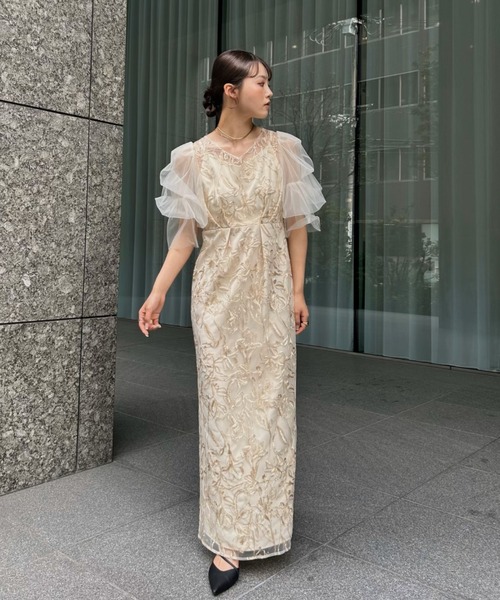 LE'RURE ドレス Fluffy sleeve pencil dress : ZOZOTOWN Yahoo!店