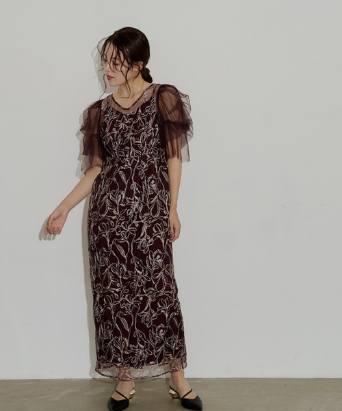 LE'RURE ドレス Fluffy sleeve pencil dress : ZOZOTOWN Yahoo