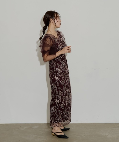 LE'RURE ドレス Fluffy sleeve pencil dress : ZOZOTOWN Yahoo