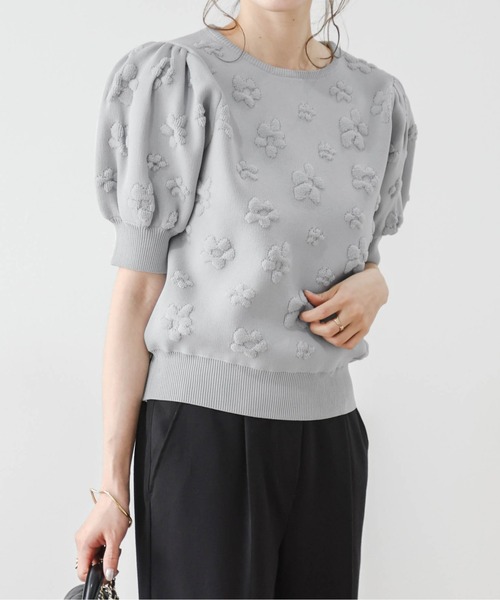 Lajour tシャツ 半袖 パフスリーブサマーニット レディース : ZOZOTOWN