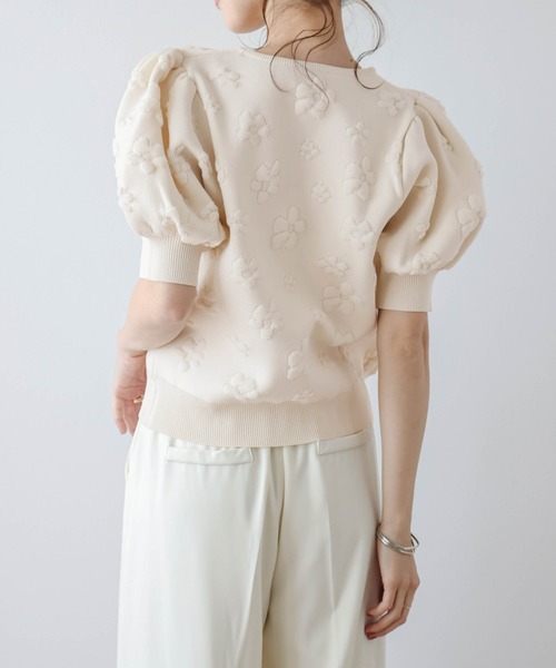 Lajour tシャツ 半袖 パフスリーブサマーニット レディース : ZOZOTOWN
