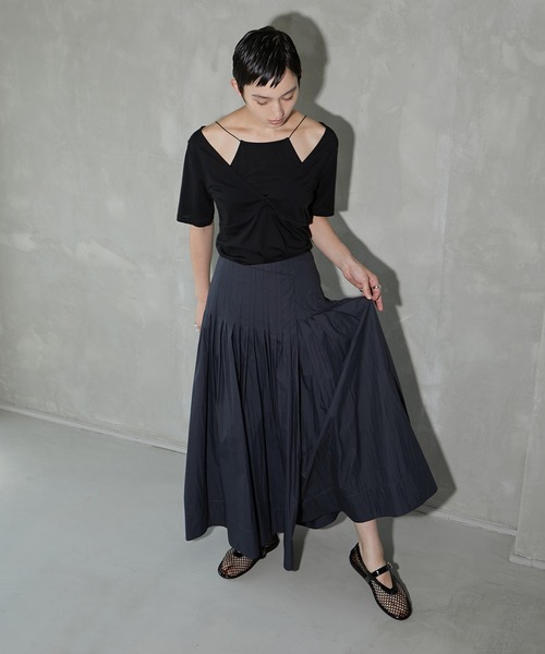 LE CIEL BLEU スカート タックスカート / Tuck Skirt : ZOZOTOWN