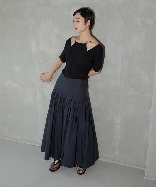 ルシェルブルー スカート LE CIEL BLEU スカート タックスカート / Tuck Skirt : ZOZOTOWN