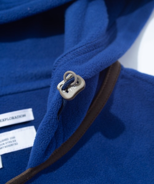 fufu様marchedeuxフード付きライトブルーベスト42 marchedeuxフード付きライトブルーベスト42