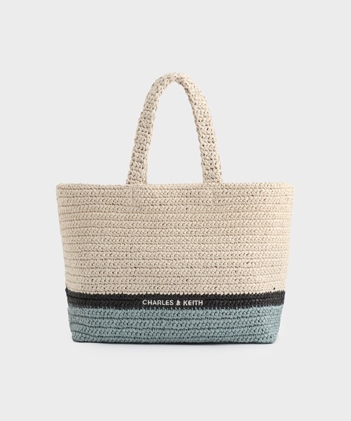 CHARLES ＆ KEITH トートバッグ Allegra アレグラ ニットトート