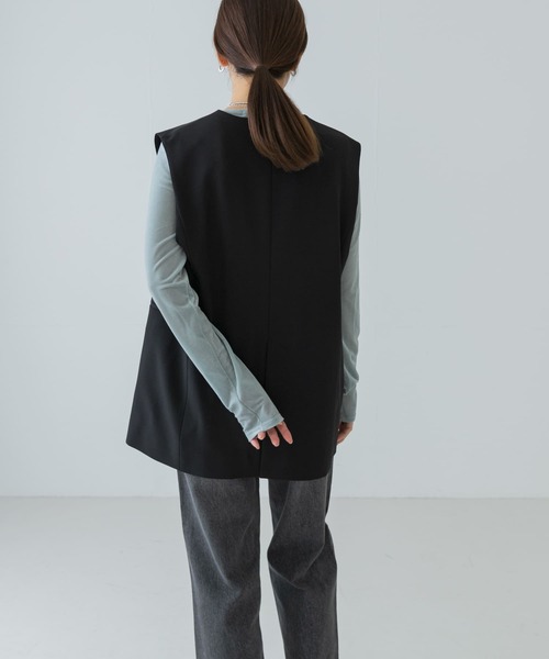URBAN RESEARCH ベスト ジレ ノーカラージレ レディース