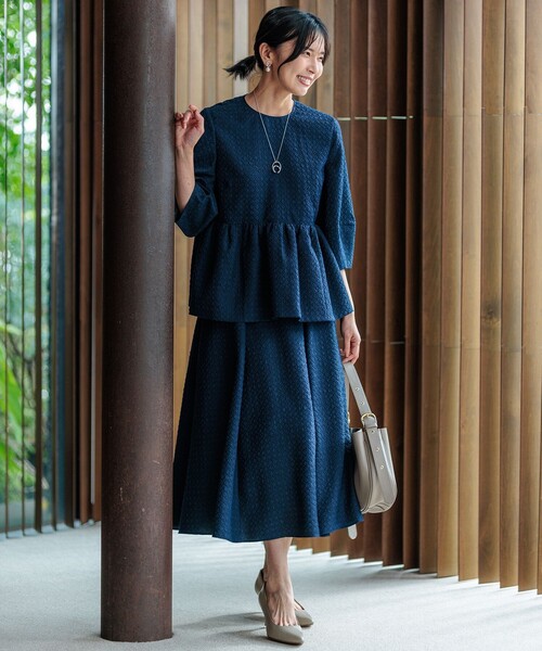 23区（ニジュウサンク） スカート 「洗える」プレザンスジャカード