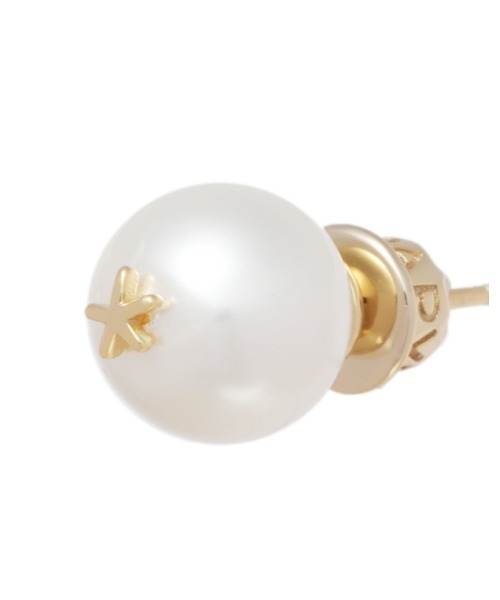 BAPY BY A BATHING APE ピアス LOGO PEARL EAR STUDS レディース
