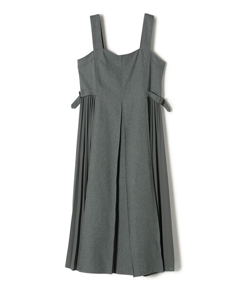SHIPS Colors ワンピース Colors: ウールライク プリーツ コンビ  