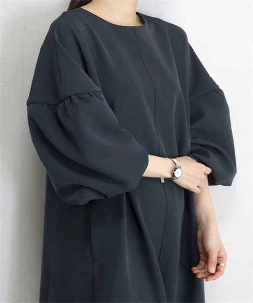 FREE STYLISTS ワンピース ランタンスリーブワンピース