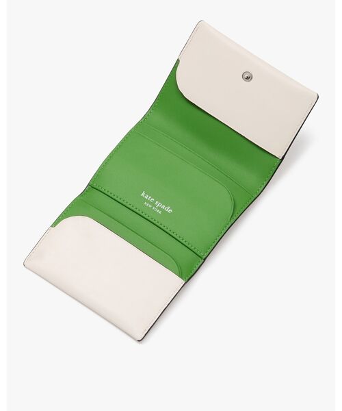 kate spade ★ラベルカードケース三つ折り財布★ kate spade new york｜ラベル カード ケース トライフォールド