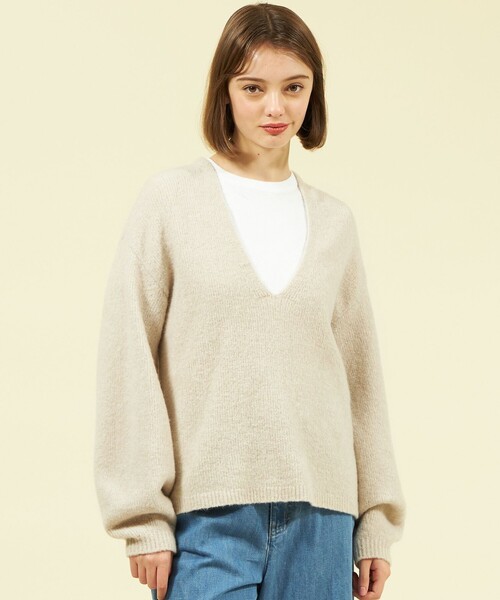 MACKINTOSH PHILOSOPHY ニット セーター フラッフィーVネック