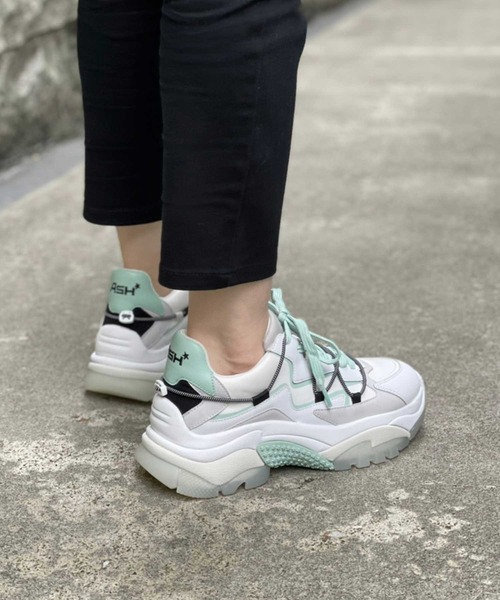 ASH」 ローカットスニーカー 39 グリーン レディース : 87384293 