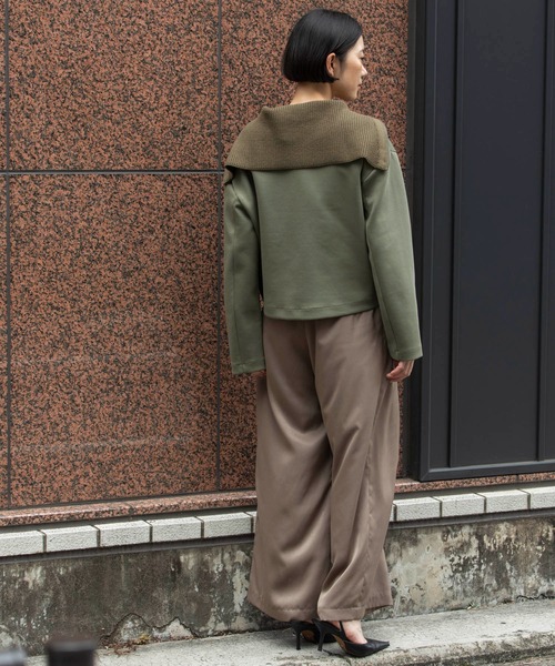 Munich（ミューニック） ワイドパンツ パンツ ピーチサテンワイド