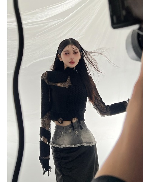 Darich（ダーリッチ） パッチワークデザイントップス レディース