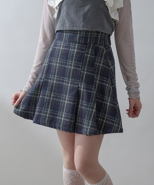 Ambre Neige スカート assortment plaid mini skirt pants