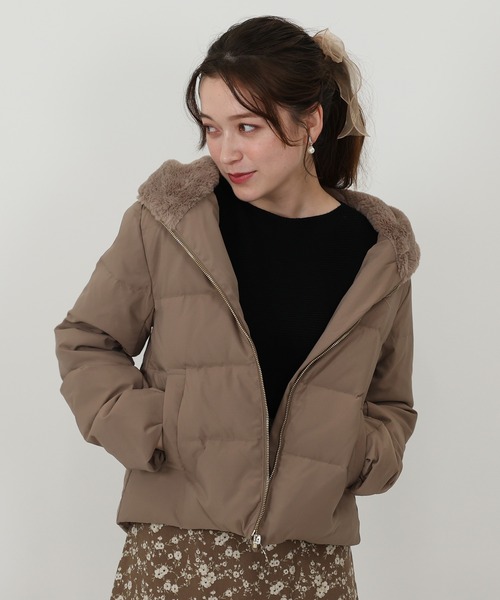 ASTORIA ODIER - ASTORIA ODIER フードファー ダウンジャケット ¥12,100 ASTORIA ODIER ダウンコート ダウンジャケット フードファー
