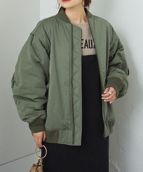 pual ce cin 「PUAL CE CIN」 ブルゾン FREE カーキ レディース