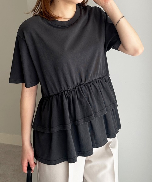 tシャツ ペプラムフリルトップス レディース | RANAN | 19