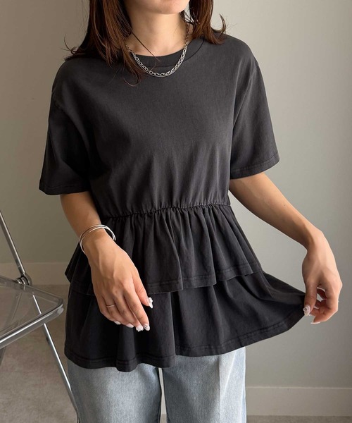 tシャツ ペプラムフリルトップス レディース | RANAN | 16