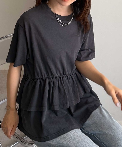 tシャツ ペプラムフリルトップス レディース | RANAN | 15
