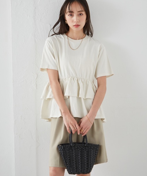 tシャツ ペプラムフリルトップス レディース | RANAN | 13