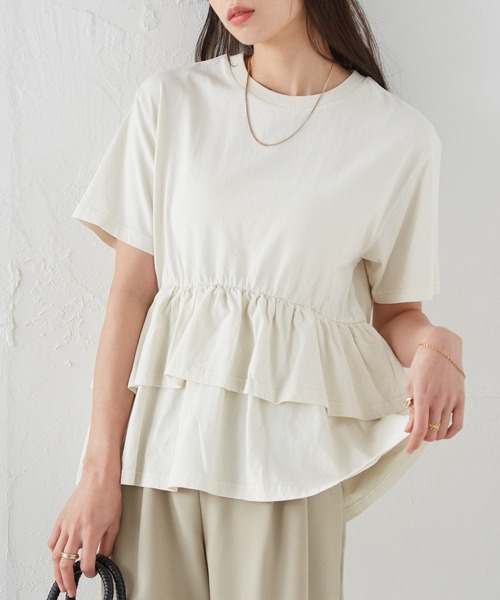 tシャツ ペプラムフリルトップス レディース | RANAN | 12