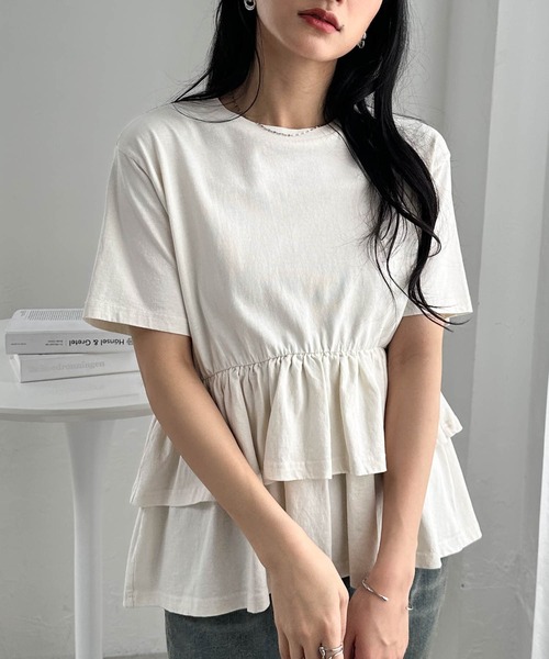 tシャツ ペプラムフリルトップス レディース | RANAN | 10