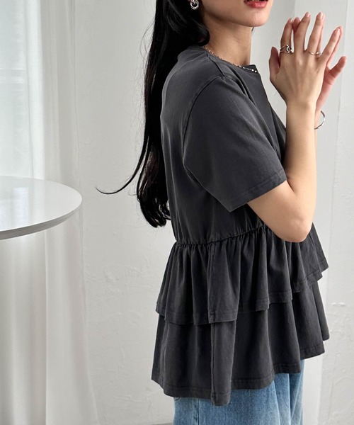 tシャツ ペプラムフリルトップス レディース | RANAN | 24