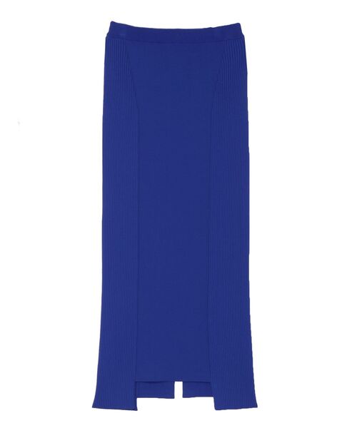 WEAR ファッション un3d RIB KT TIGHT SK ブルー サイズ38