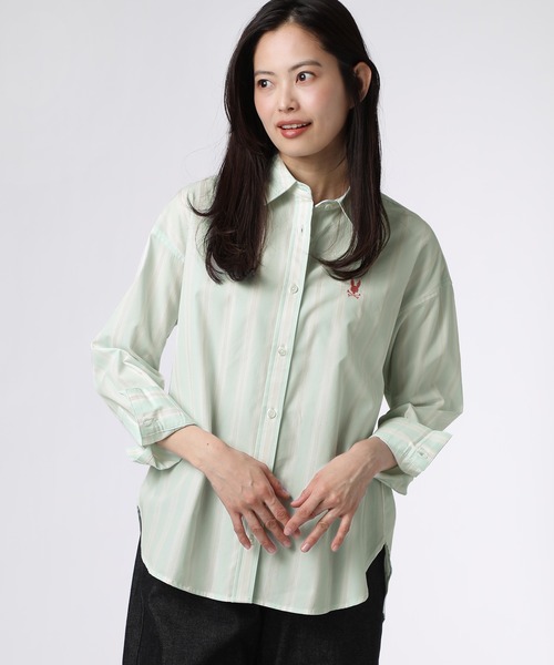 ブラウス シャツ 「WOMEN」ストライプ シャツ レディース メンズ
