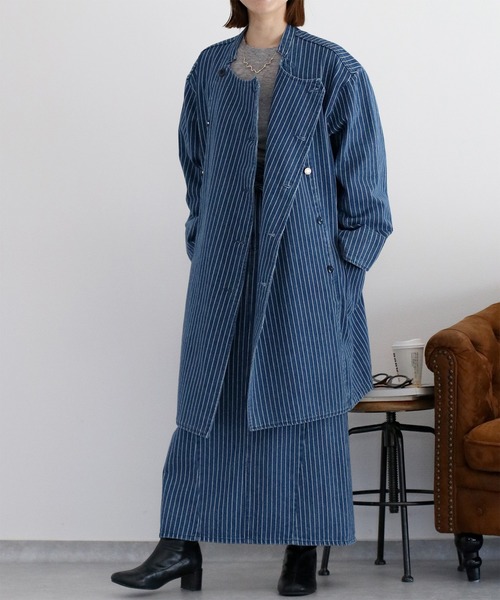 とにかく暖かデニムモッズコート　　cepo Cepo デニムモッズコートの通販 by Hana｜ラクマ