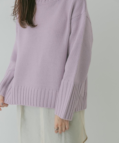 「KBF+」 長袖ニット ONE グリーン系その他 レディース_画像3