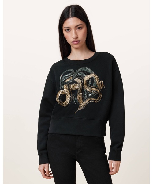 トレーナー スウェット SLITHA SEPARO SEQUIN SWEATSHIRT | SLITHA SEPARO スパンコール スウェットシャツ
