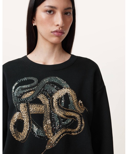 トレーナー スウェット SLITHA SEPARO SEQUIN SWEATSHIRT | SLITHA SEPARO スパンコール スウェットシャツ_2