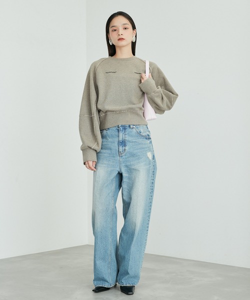 「SALON adam et rope'」 スウェットカットソー FREE ブラウン レディース SALON adam et rope' 「SALON rope'」 スウェットカットソー