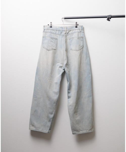 ワイドバギーヴィンテージライクデニムパンツ WIDE BUGGY VINTAGE LIKE DENIM PANTS ' MUD DYEING / WASHED