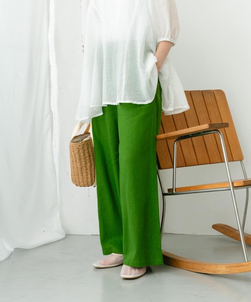 ITEMS URBANRESEARCH パンツ 「Sサイズあり」「洗濯可」リネン