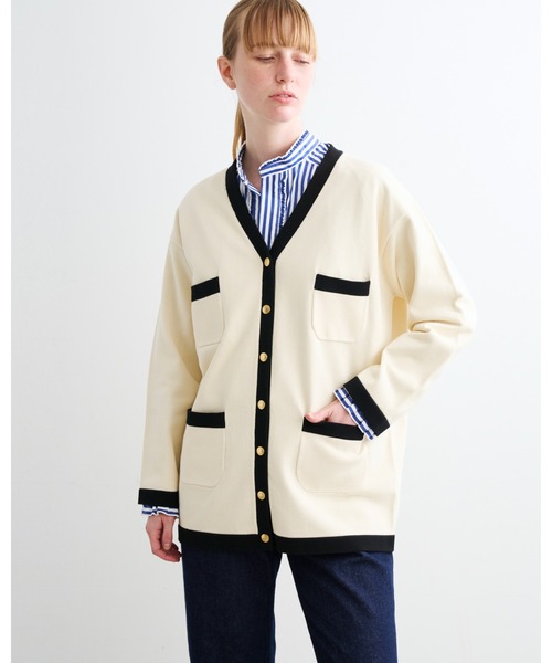 「Traditional Weatherwear」 ニットカーディガン X-SMALL ホワイト レディース