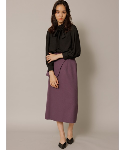 TONAL◆長袖ブラウス/38/--/BLU/002110409 TONAL 「TONAL」 長袖ブラウス 38 ネイビー レディース
