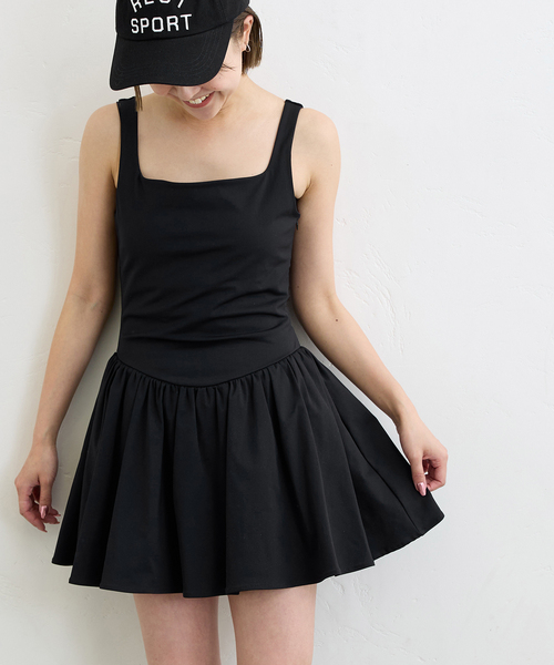 LGB ミニワンピース U by SPICK&SPAN ワンピース ハイゲージカットミニワンピース