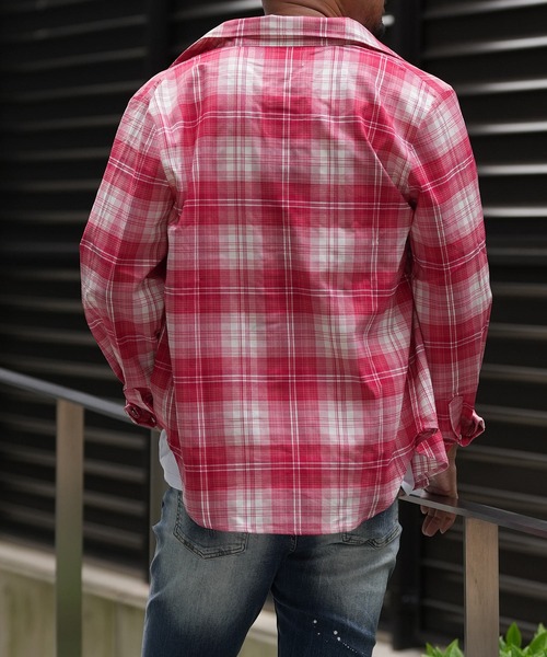 adamsJUGGLER シャツ RTEGタイディーチェックロングシャツ