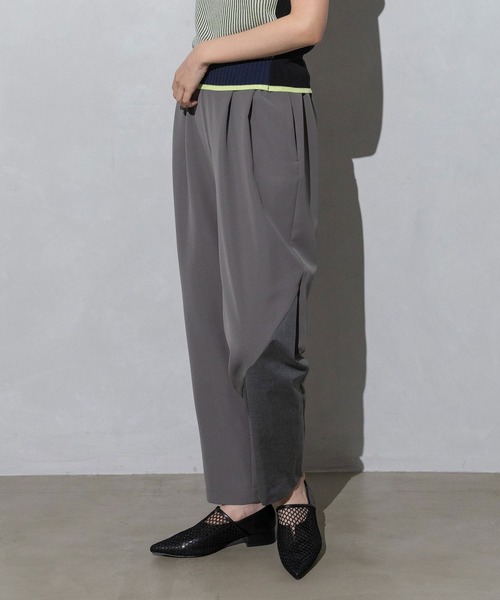 MARECHAL TERRE パンツ アシンメトリーデザインパンツ