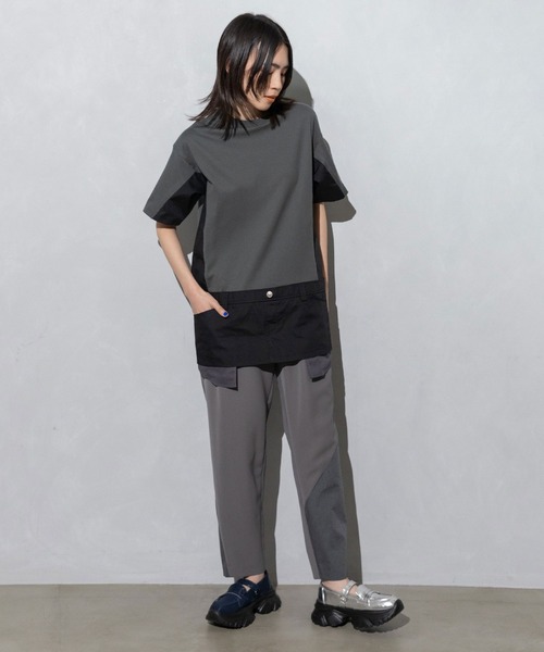 MARECHAL TERRE リラックスパンツ 34新品タグ付き MARECHAL TERRE パンツ アシンメトリーデザインパンツ