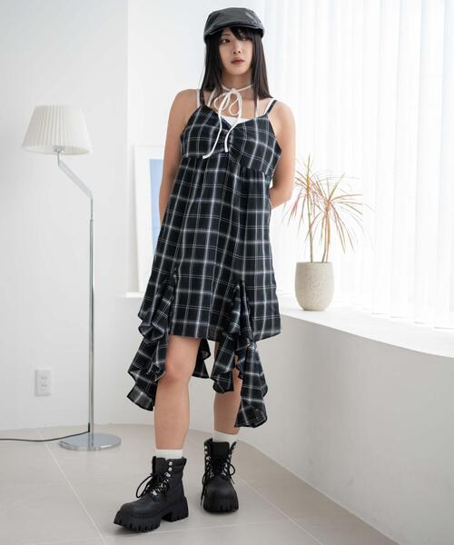 WEGO（ウィゴー） タンクトップ ノースリーブ WEGO/なちゅ盛れカップ