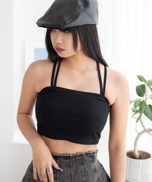 WEGO（ウィゴー） タンクトップ ノースリーブ WEGO/なちゅ盛れカップ